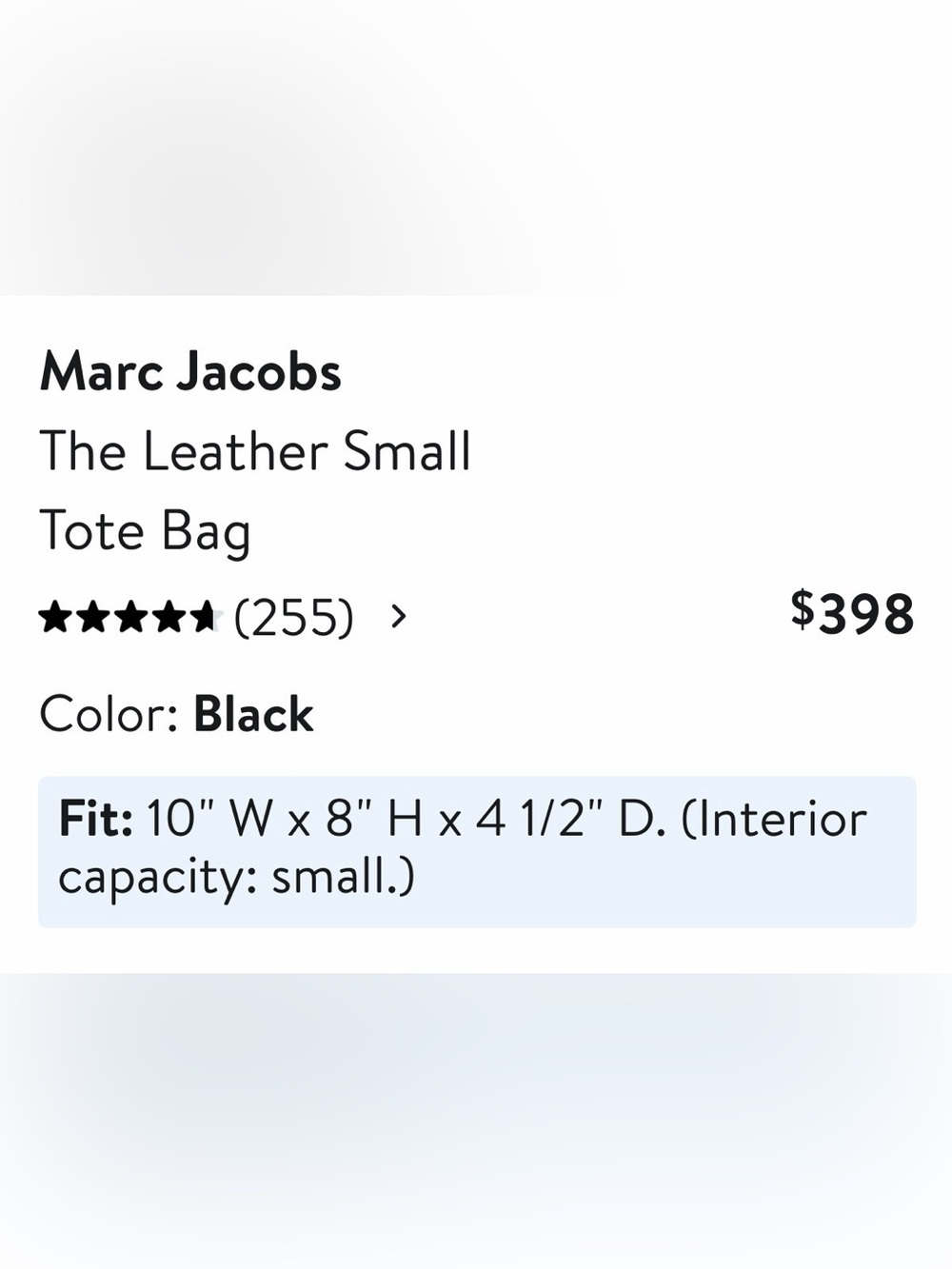 Marc Jacobs Black Pebbled Leather Top-Handle Tote - Picture 10 of 10